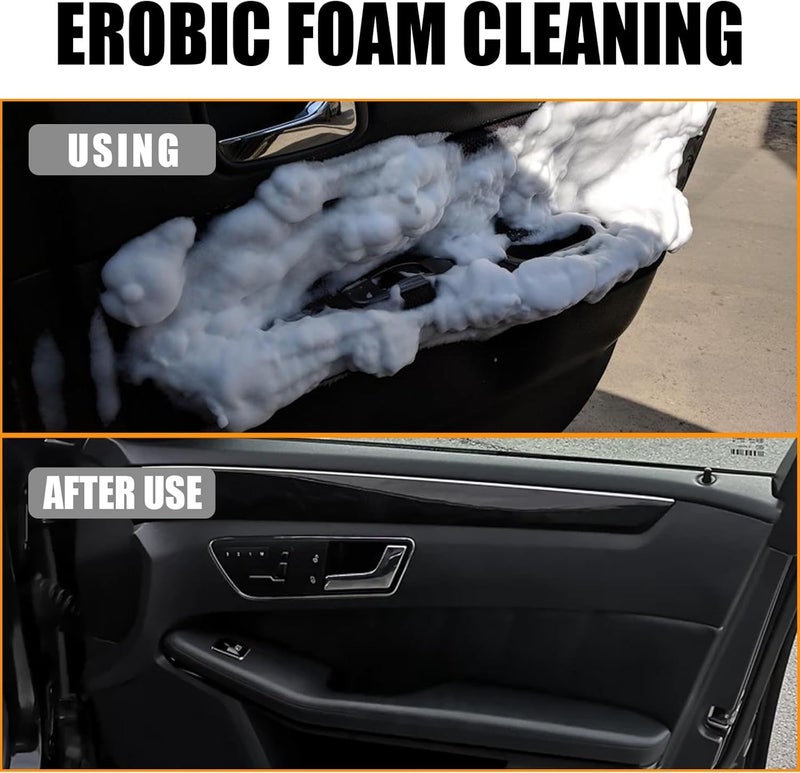Automotive Interior Foam Cleaner 60ml Waterless Cleaning Solution, Deep Cleaning Power, for Fabric Seats, Leather Upholstery, Vinyl, and Plastic, Refreshes Upholstery, Removes Tough Stains - Image 5