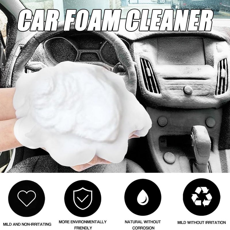 Automotive Interior Foam Cleaner 60ml Waterless Cleaning Solution, Deep Cleaning Power, for Fabric Seats, Leather Upholstery, Vinyl, and Plastic, Refreshes Upholstery, Removes Tough Stains - Image 4