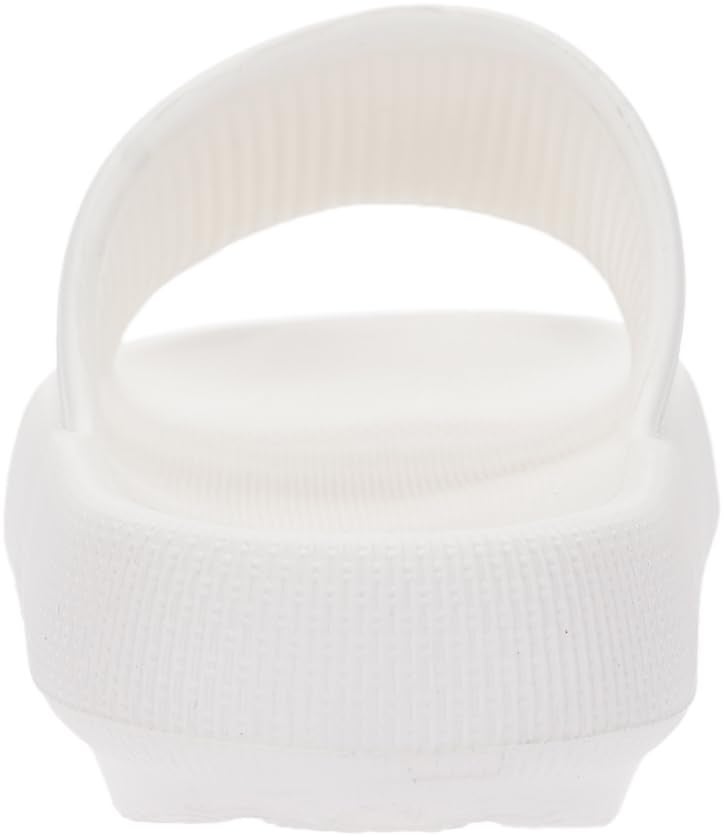 BRONAX Pillow Slippers for Women and Men | House Slides Shower Sandals | Cushioned Thick Sole 39-40 White - Image 4