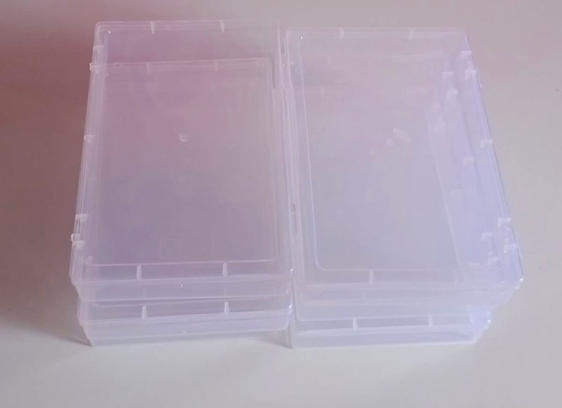 Generic Generic Transparent Commercial Storage Box 24 x 14 x 35 cm 4 pcs - Image 1