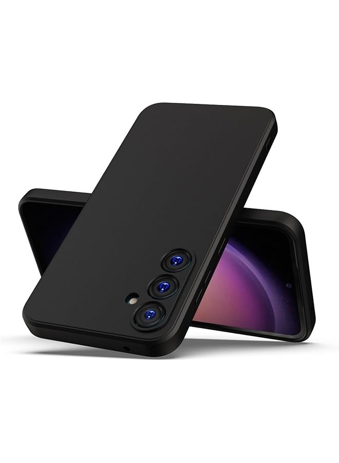 PROMASS Case for Samsung Galaxy S23 FE Soft Silicone Gel Rubber Cover Shockproof Matte Finish Back Cover Inner Fabric Lining with Camera Protection Case for Samsung Galaxy S23 FE (Black)  - Image 3