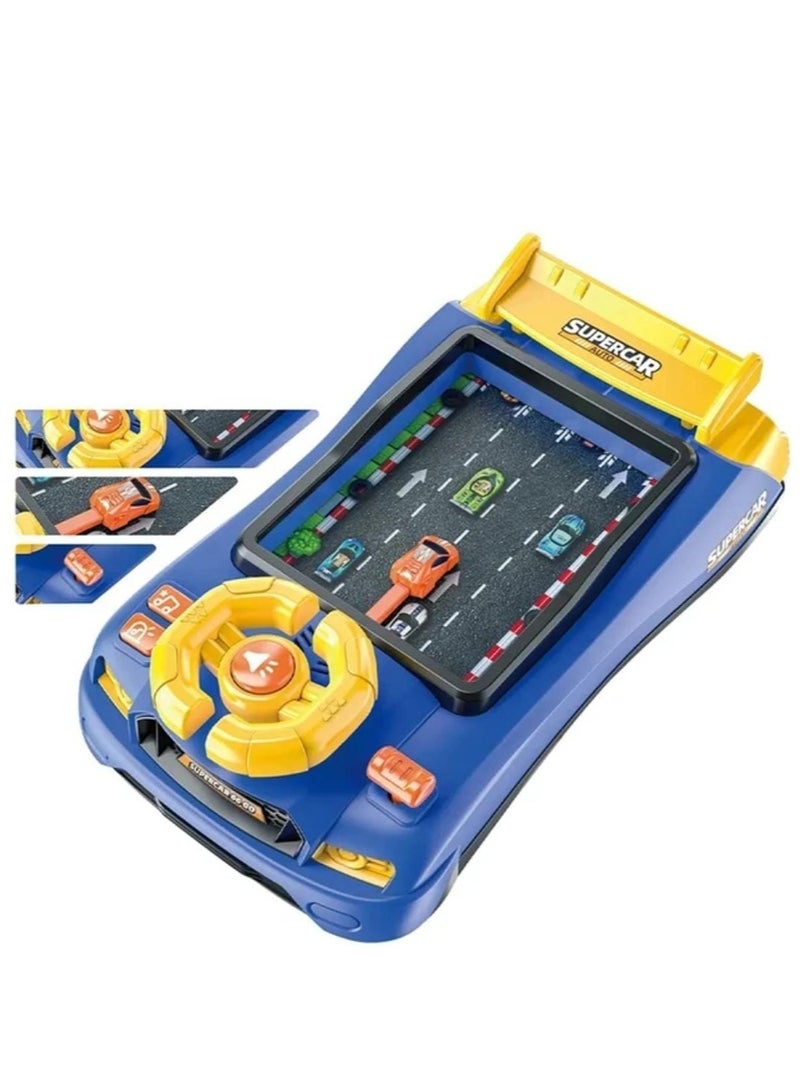 Musical Steering Wheel Game, A car Racing Simulation Game For Children With A Steering Wheel And Sound Effects Comes In Three Colors (Red, Blue, Green) - Image 1