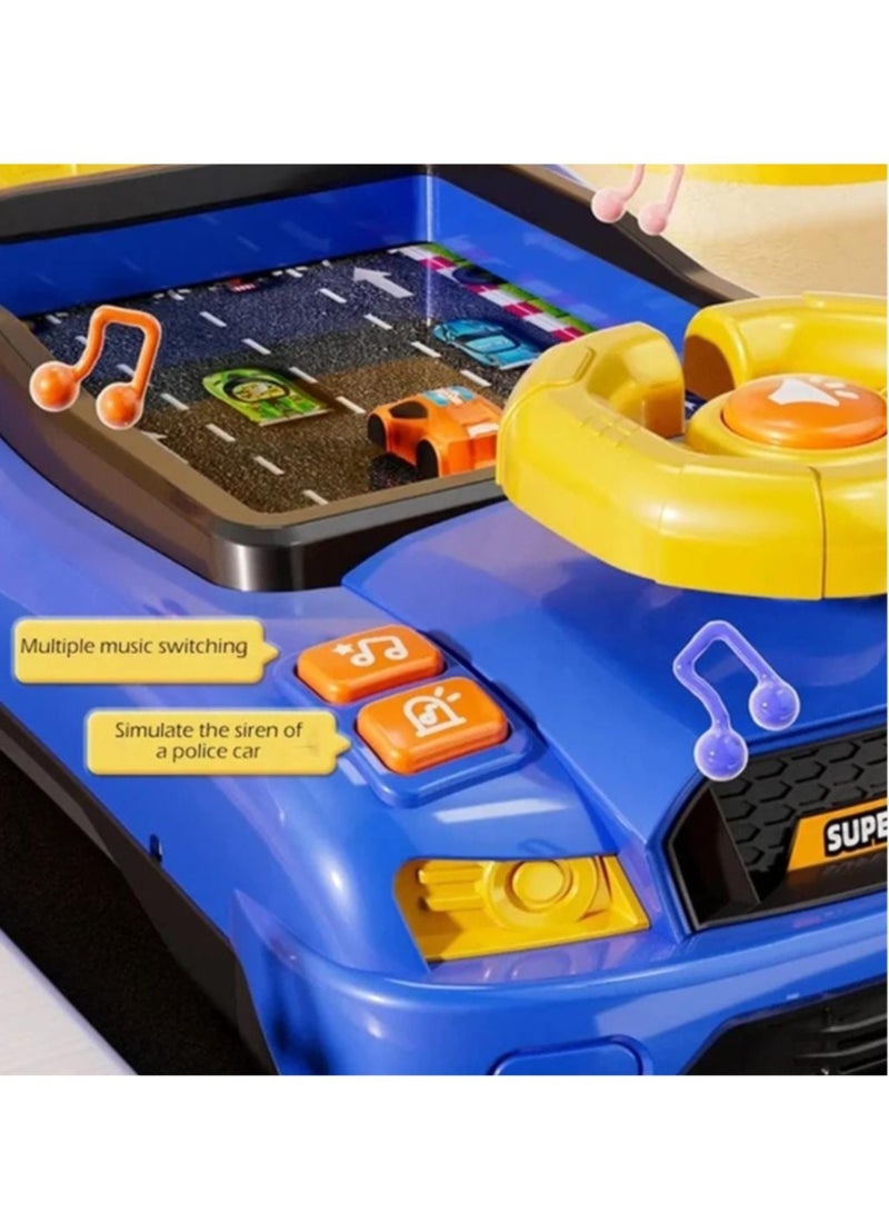 Musical Steering Wheel Game, A car Racing Simulation Game For Children With A Steering Wheel And Sound Effects Comes In Three Colors (Red, Blue, Green) - Image 3