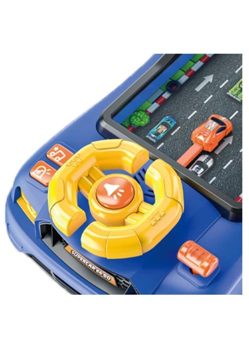 Musical Steering Wheel Game, A car Racing Simulation Game For Children With A Steering Wheel And Sound Effects Comes In Three Colors (Red, Blue, Green) - Image 4