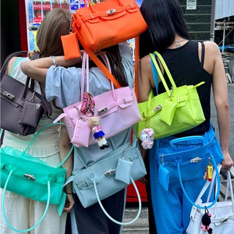 Korean Deinet Jelly Bag Women's Shoulder Tote - Image 1
