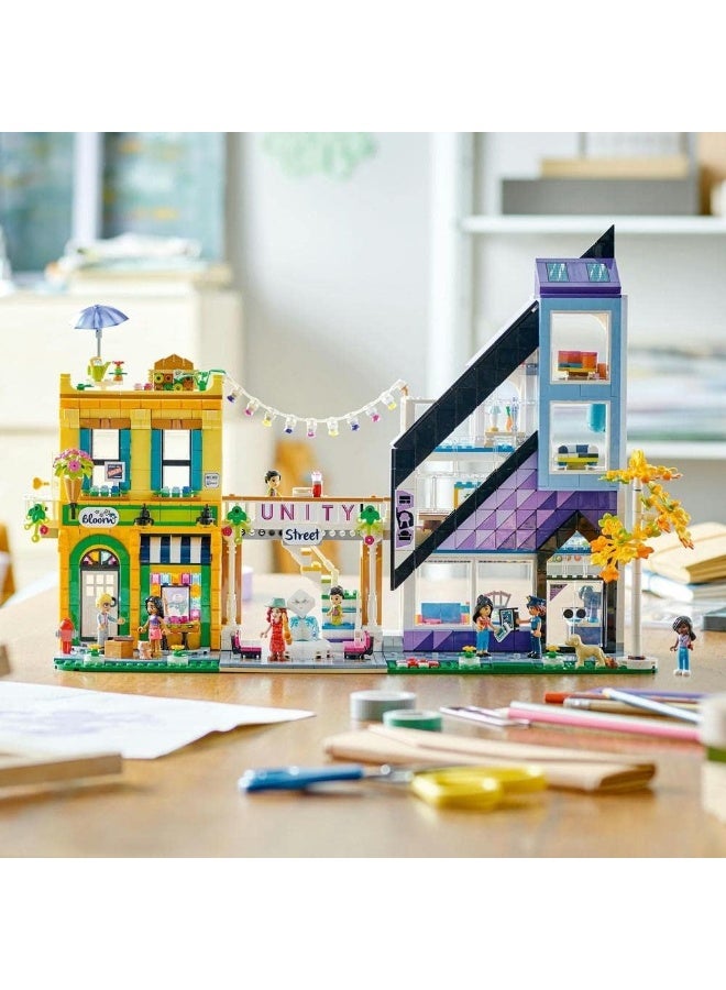 LEGO Friends Downtown Flower and Design Stores 41732 Building Toy Set (2,010 Pieces) - Image 2