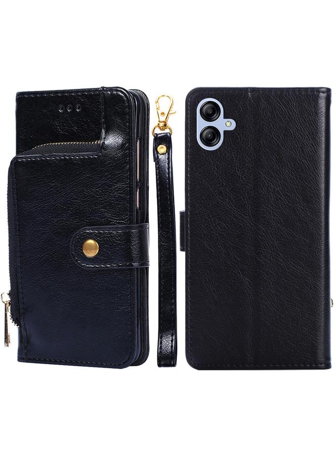 S-TOP Case For Samsung Galaxy A04e 4G Zipper Bag Leather Phone Case - Image 1