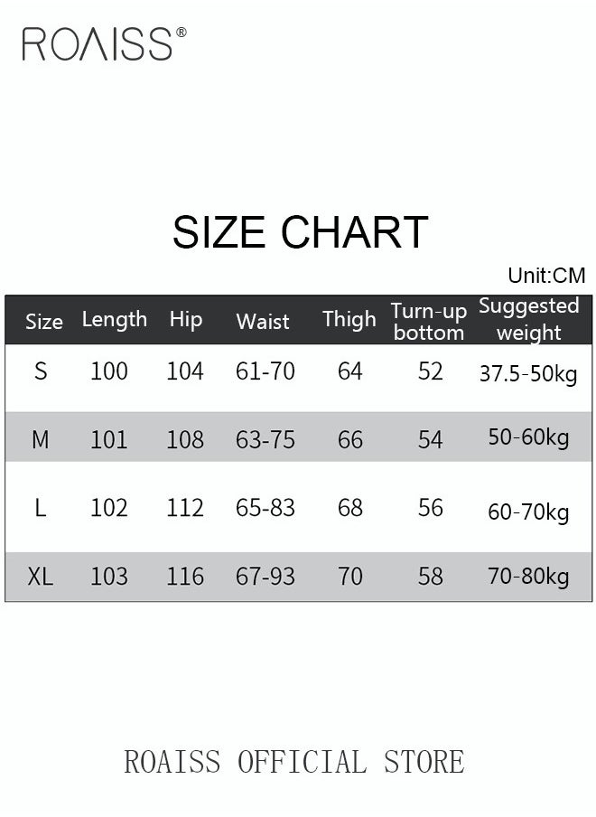 roaiss - Women HighWaisted Utility Pants Casual Drawstring Jogger Leg Shaping Fashionable Slimming Flowy Wide Leg Versatile and Stylish - Image 1