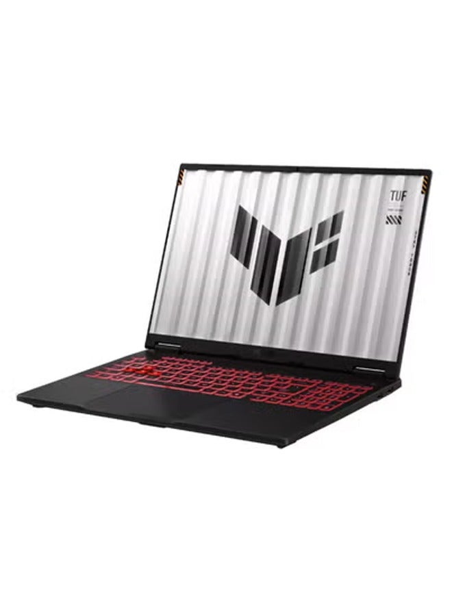 لابتوب الألعاب TUF Gaming A16، مع معالج AMD Ryzen 7 260، 16GB RAM، 512GB SSD، بطاقة رسومات NVIDIA GeForce RTX 5050 بسعة 8GB، شاشة WUXGA 165Hz بحجم 16 بوصة، نظام Windows 11 Home، لوحة مفاتيح مضاءة RGB باللغتين الإنجليزية والعربية، ضمان لمدة سنة | FA608UH-G1S825W