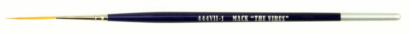 Mack Brush Set of 4 Size 0-4 Series 444VII The Virus II Scrolling Script Pinstriping Brush with Soft Golden Synthetic Hair - Image 5