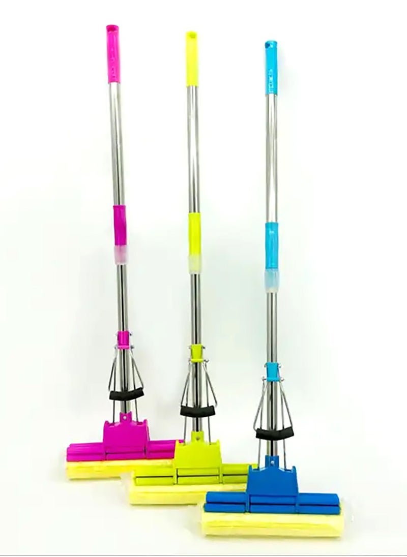 pva OneTouch Easy Floor Mop - Magic Roller Floor Sponge Mop with Telescopic Handle, Inbuilt Wringer and Highly-Absorbent PVA Sponge - Floor Cleaning Mop for Kitchen, Bathroom and Around the Home  - Image 1