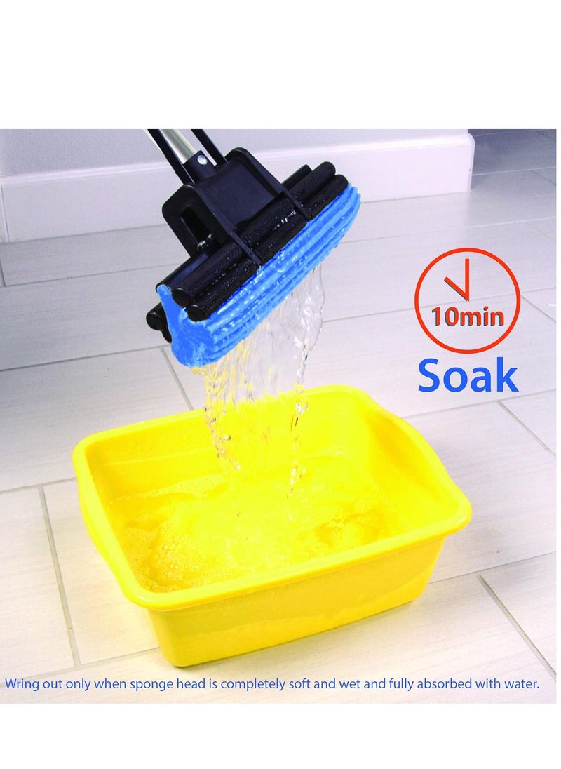 pva OneTouch Easy Floor Mop - Magic Roller Floor Sponge Mop with Telescopic Handle, Inbuilt Wringer and Highly-Absorbent PVA Sponge - Floor Cleaning Mop for Kitchen, Bathroom and Around the Home  - Image 4