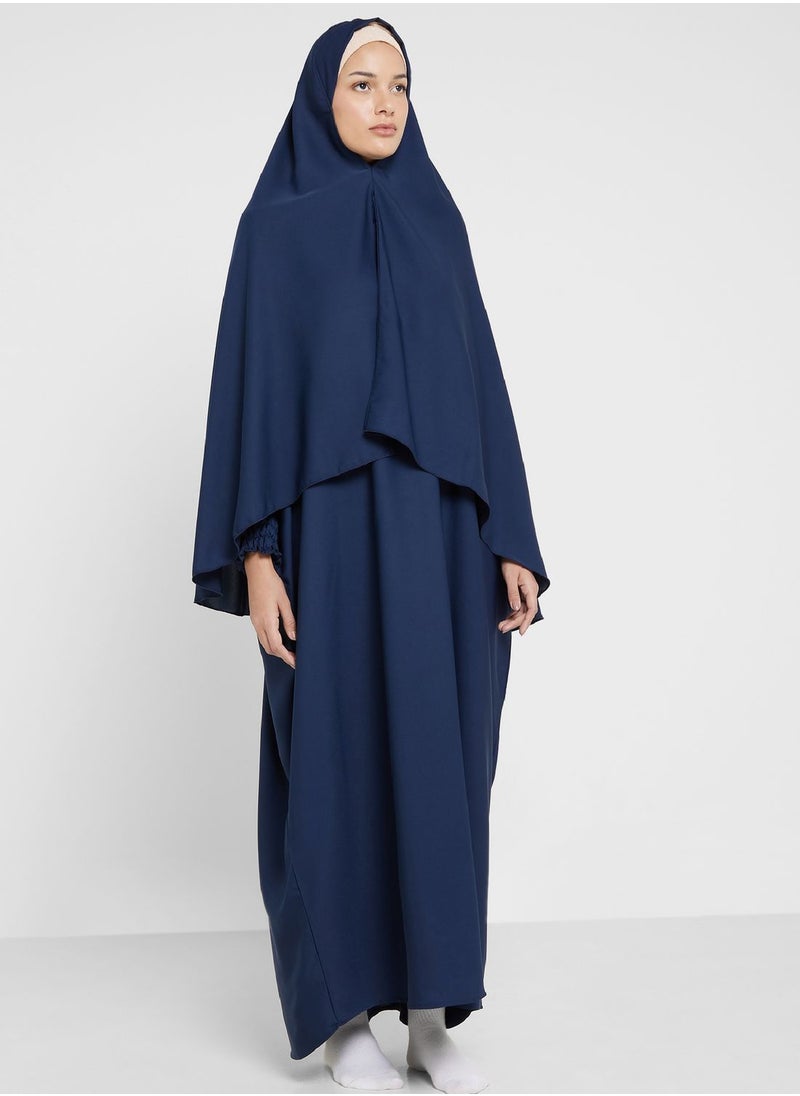 Khizana - Prayer Dress With Shirred Sleeve Detail - Image 1