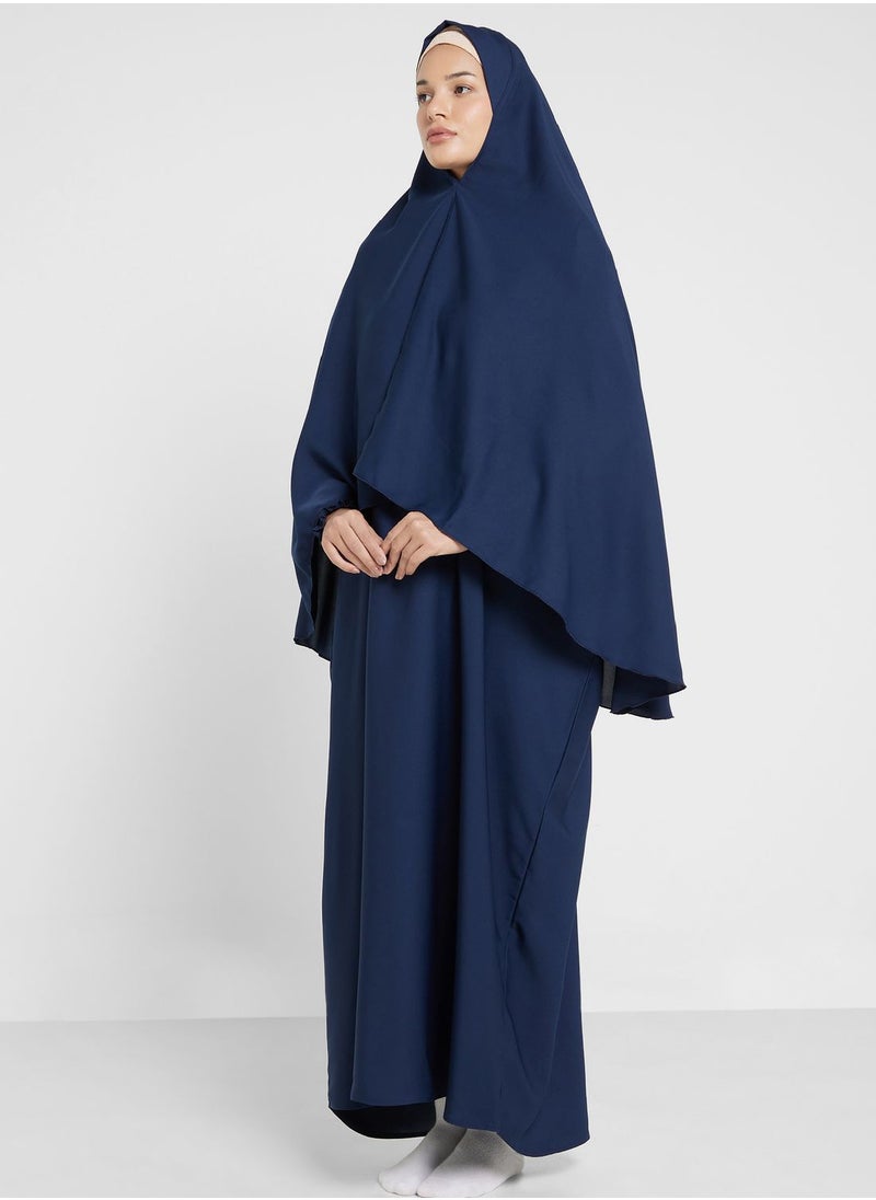 Khizana - Prayer Dress With Shirred Sleeve Detail - Image 1