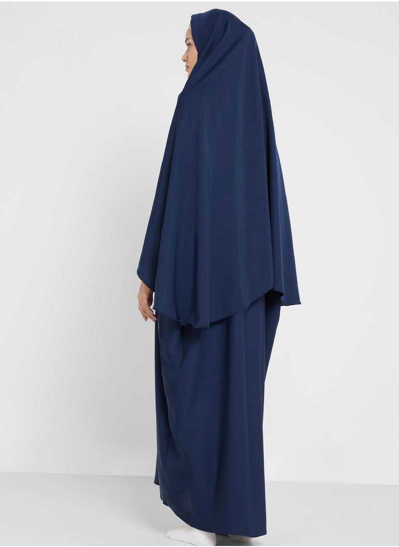 Khizana - Prayer Dress With Shirred Sleeve Detail - Image 1