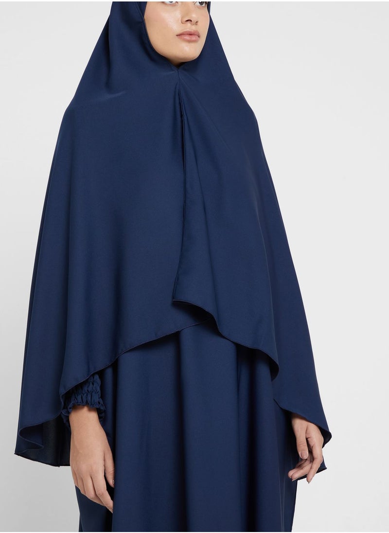 Khizana - Prayer Dress With Shirred Sleeve Detail - Image 1
