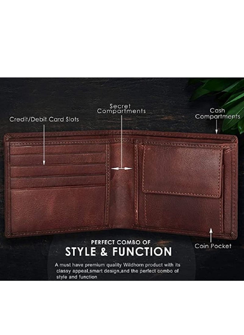 Wildhorn - Wildhorn Genuine Leather Hand-Crafted Wallet for Men's - Image 1