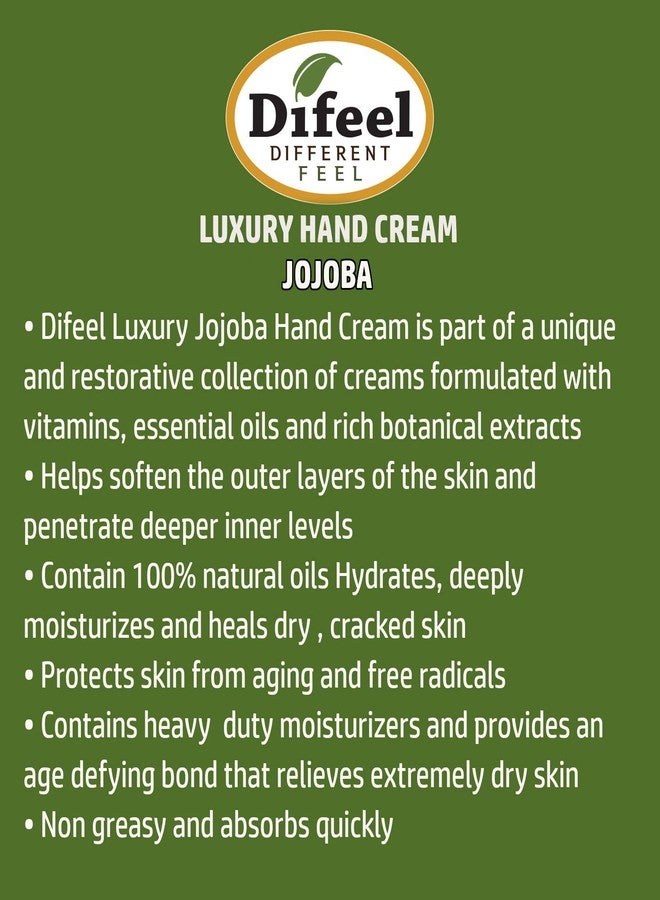 Difeel Luxury Moisturizing Hand Cream - Jojoba with Vitamin E Oil and 100% Pure Oil 1.4 ounce (6-Pack) - Image 2