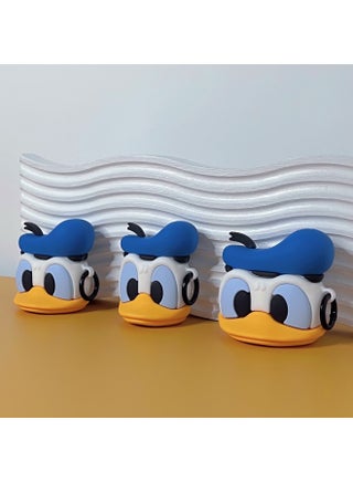 Cute Cartoon Duck AirPods Pro For Apple Bluetooth Headset 2/3/4 Generation Silicone Protective Cover For Cute-Color:Blue Cap Carto Duck Hook-Applicable Model:AirPods 4(2024) - pzsku/Z9A6F3853F1F1B1036F09Z/45/1746182690/6c6061b1-9a29-4cf5-b70d-416ad8640355