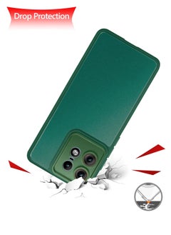 Wtech Hybrid Silicone With Translucent Back Protective Lens Sheild Case Cover For Motorola Edge 50 Pro 5G 2024 Green  - Image 4
