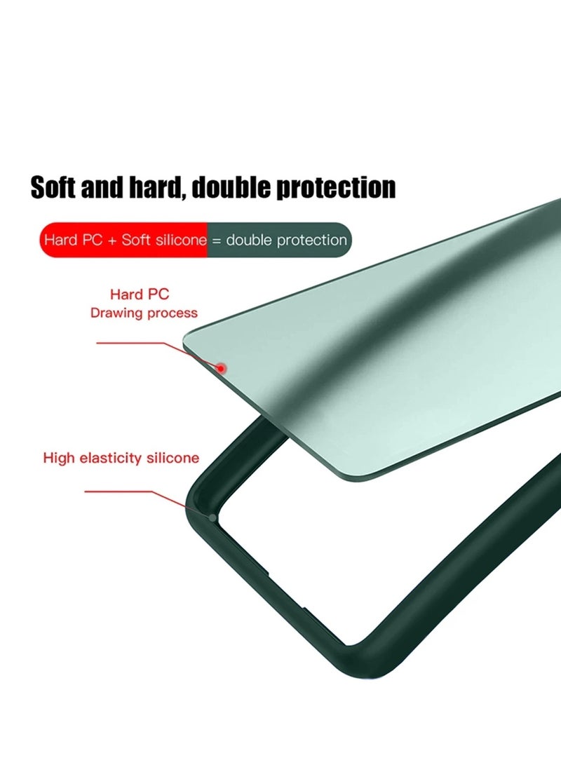 Wtech Hybrid Silicone With Translucent Back Protective Lens Sheild Case Cover For Motorola Edge 50 Pro 5G 2024 Green - Image 5