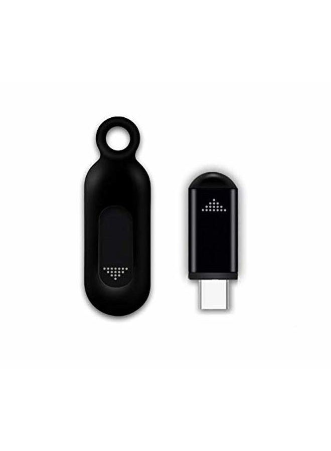 Accessonico Universal Remote Smartphone IR Controller Adapter USB-C Infrared Blaster Control for Android Phone All-in-One Controller Air-conditiooner TV DVD Roku Vizio Samsung TV and more (Black) - Image 1