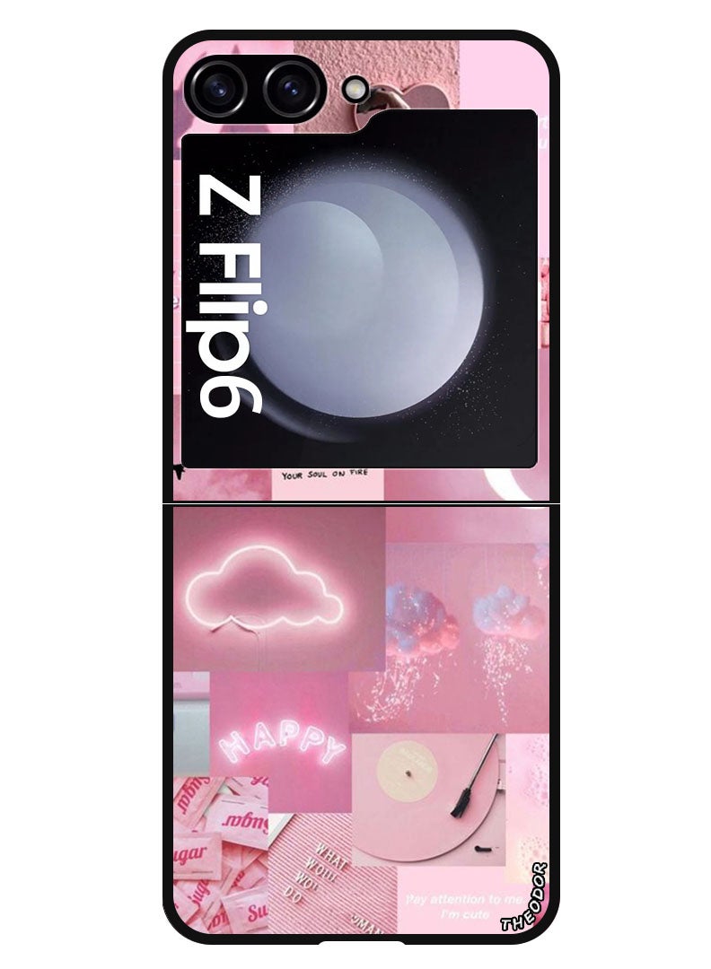 Theodor Protective Case Anti Scratch Shock Proof Bumper Cover For Samsung Galaxy Z Flip 6 Random Asthetic - Image 1