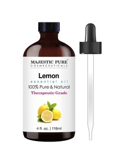 Majestic Pure Lemon Essential Oil, Therapeutic Grade, Pure and