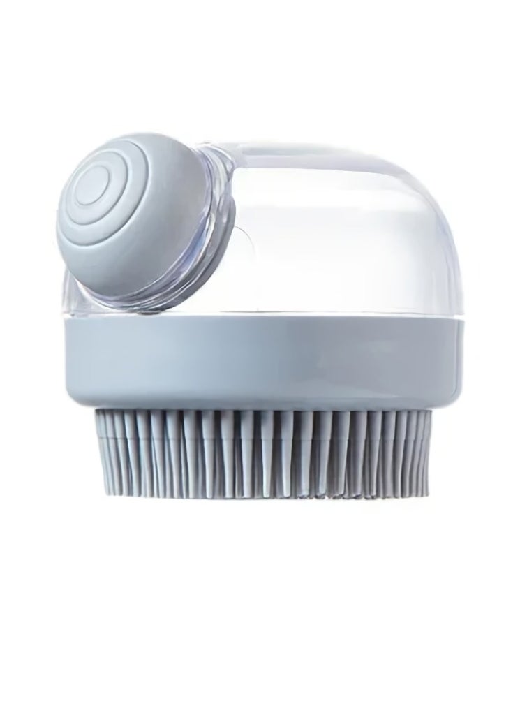 AROAQ Adding Liquid Shampoo Brush, Durable And Comfortable Body Scrubber Brush, Dandruff Removal And Hair Growth Stimulator Brush, Clean Massage Bath Brush For Body, (Grey Design 2)  - Image 1
