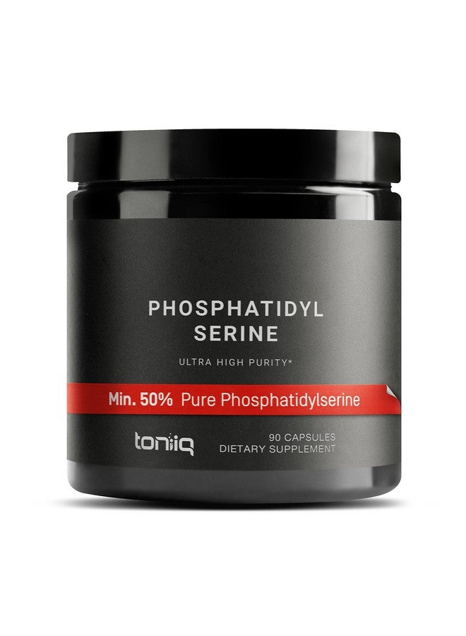 Toniiq Phosphatidylserine 400Mg Formula World’S First 50% Purity Highest Purity In The Us Soy Free Phosphatidylserine Supplement 90 Veggie Capsules - Image 1