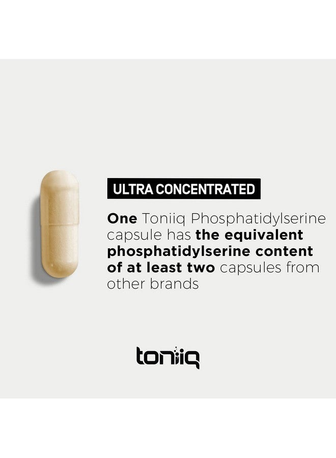 Toniiq Phosphatidylserine 400Mg Formula World’S First 50% Purity Highest Purity In The Us Soy Free Phosphatidylserine Supplement 90 Veggie Capsules - Image 5
