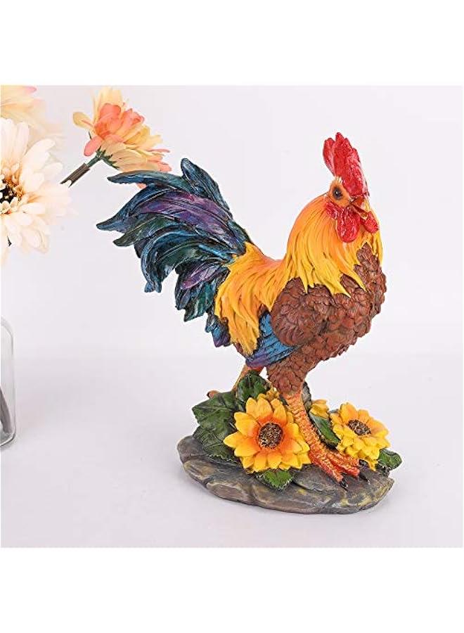 Generic Outdoor Statues, Figurine Home Courtyard Decorative Rooster Outdoor Decorative Rooster Model Statue Sculpture Art Craft Ornament Garden Statues Cock Art Decoration Rooster (Small  - Image 1