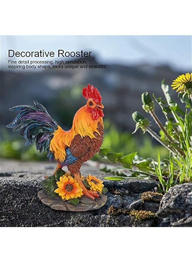 Generic Outdoor Statues, Figurine Home Courtyard Decorative Rooster Outdoor Decorative Rooster Model Statue Sculpture Art Craft Ornament Garden Statues Cock Art Decoration Rooster (Small  - Image 2