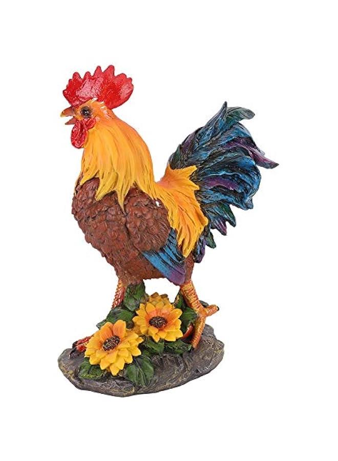 Generic Outdoor Statues, Figurine Home Courtyard Decorative Rooster Outdoor Decorative Rooster Model Statue Sculpture Art Craft Ornament Garden Statues Cock Art Decoration Rooster (Small  - Image 3