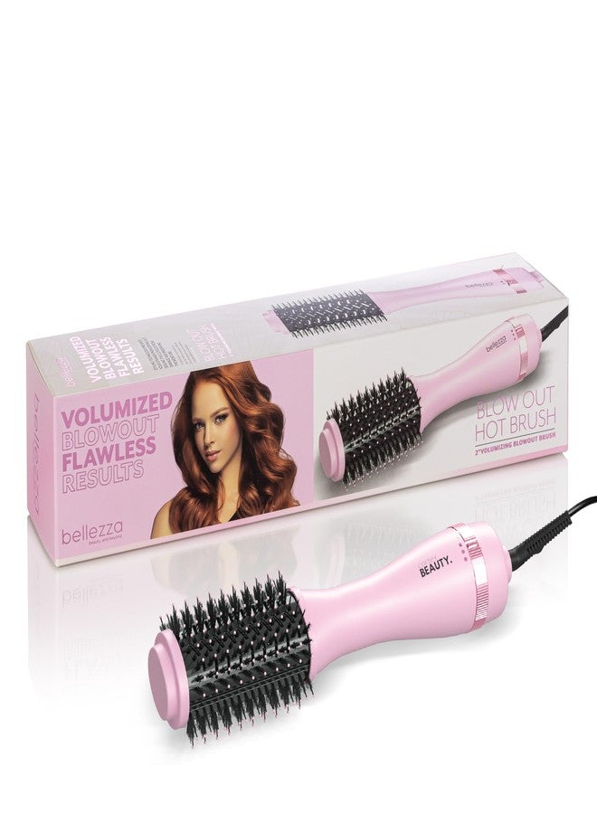 bellezza Belleza Volumizing Blowout Brush | 2" Professional Hot Brush (Pink) - Image 1