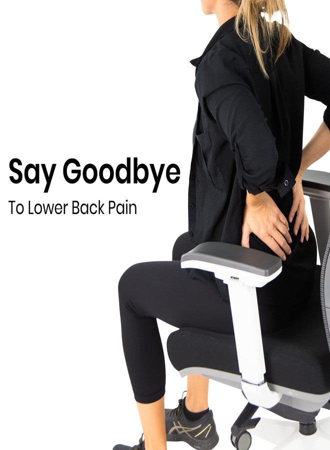 Vive Cooling Lumbar Support Pillow for Chair & Car - Back Pressure Relief Seat Cushion for Office or Gaming - Soft Memory Foam Bolster Helpful for Sciatica, Pregnancy, Elderly, Truckers, Desk Jobs - Image 2