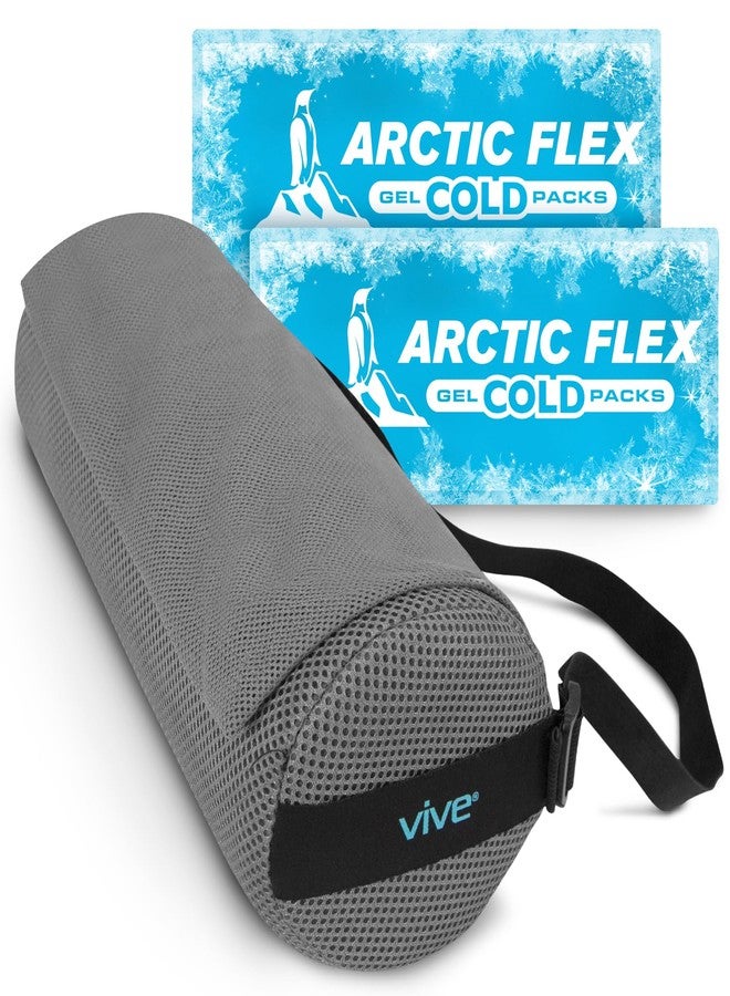 Vive Cooling Lumbar Support Pillow for Chair & Car - Back Pressure Relief Seat Cushion for Office or Gaming - Soft Memory Foam Bolster Helpful for Sciatica, Pregnancy, Elderly, Truckers, Desk Jobs - Image 1