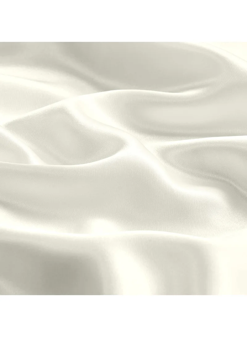 Mahmir Ivory MahMir® Silk Satin Pillowcase for Hair and Skin Queen Ivory White Silk Pillowcase 2 Pack 76L x 51W CM (30x20 Inches) - Satin Pillow Cases Set of 2 with Envelope Closure ( 2pcs Ivory White)  | Best Price UAE