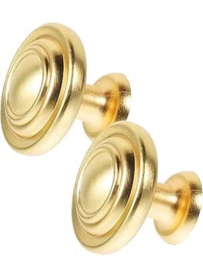 Brushed Copper Cabinet Knobs Drawer Pulls Modern Single Hole Hardware 2 Pack - Image 1