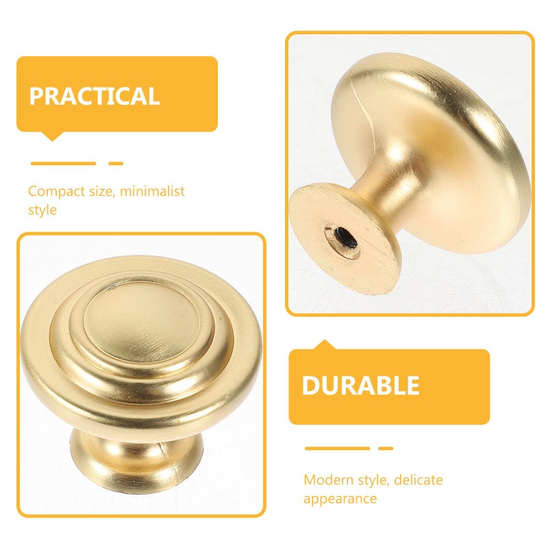 Brushed Copper Cabinet Knobs Drawer Pulls Modern Single Hole Hardware 2 Pack - Image 4