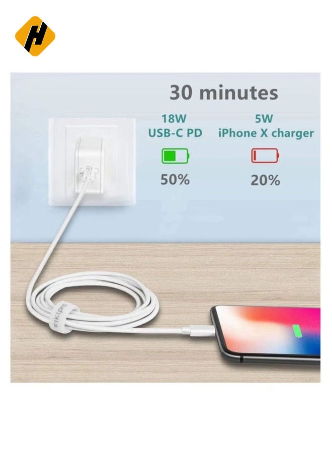 HuHa - Lightning Cable Fast Charging and Hi-Speed Syncing Cord Compatible with Apple iPhone X/XS/XR/XS Max/8/8 Plus/iPad - Image 1