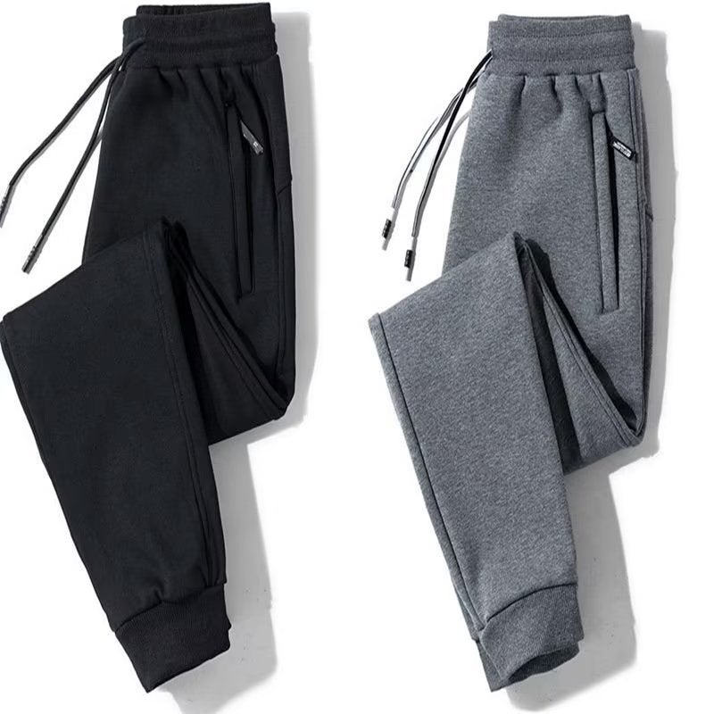 Plus Size Harem Sweatpants Men'S Sports Loose Ankle-Tied Casual Pants Student Versatile Fleece-Lined Thickened Trousers - Image 2