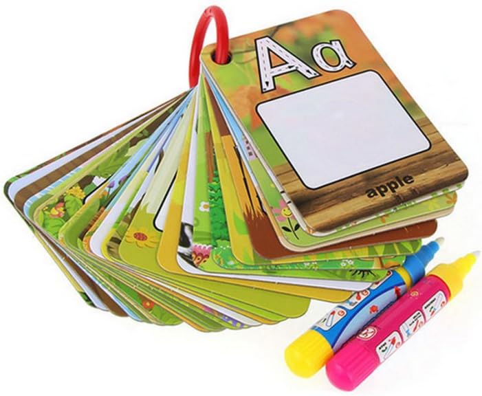 Coolplay بطاقات مياه الأبجدية A-Z 26، بطاقة رسم للأطفال، ألعاب تعليمية للأطفال للسفر - Image 1