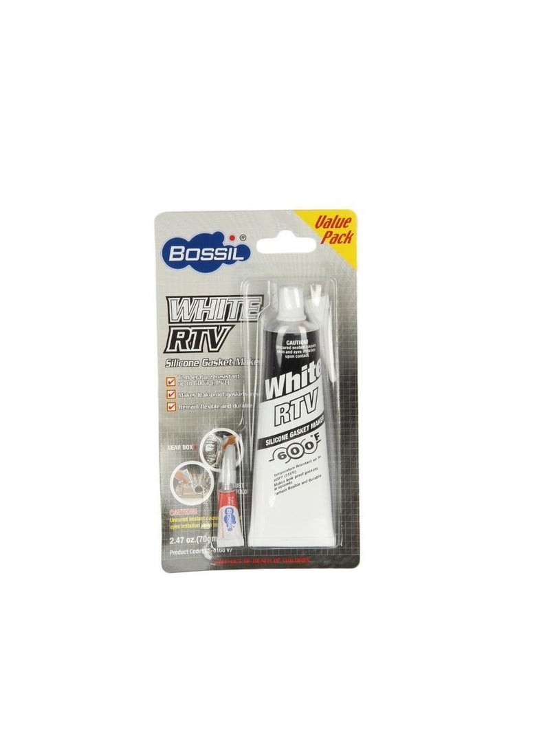 Bossil Bossil RTV Silicone Gasket Maker Grey 2.47oz 
