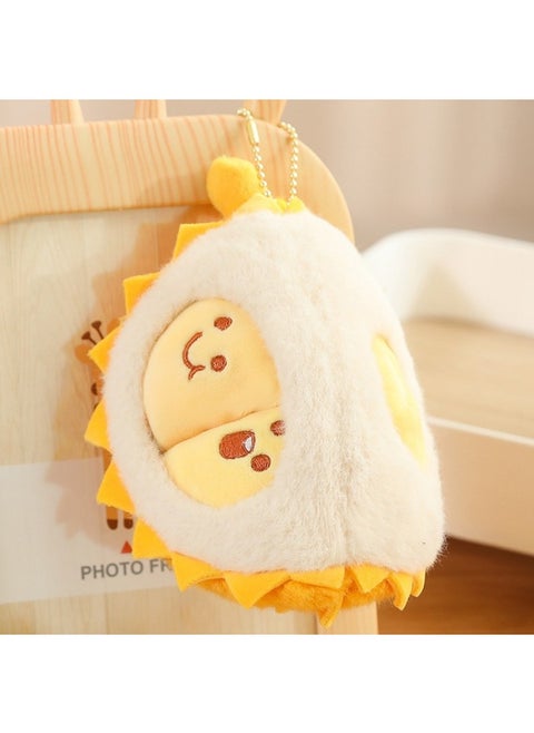 Genuine Durian Doll Unzip Toy Removable Durian Meat Plush Toy Tearable Creative Simulation Gift-Specifications:30cm [authentic Authorization] 0.15kg-Color:A Petal Of Durian [detachable] Yellow