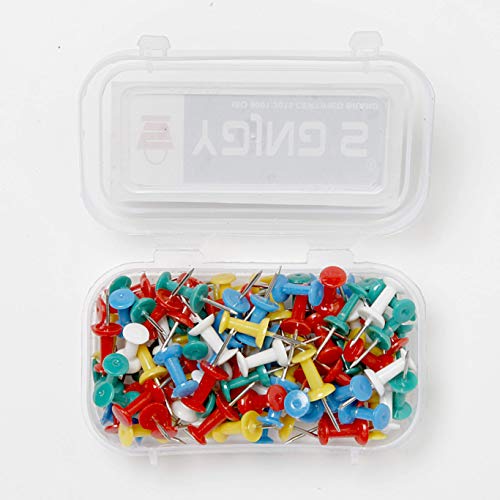 YAJNAS® 50 Pieces Transparent Multicolor Push Pins for Notice Boards, Soft Boards, and Displays (Office, Home, Shop) - Image 3