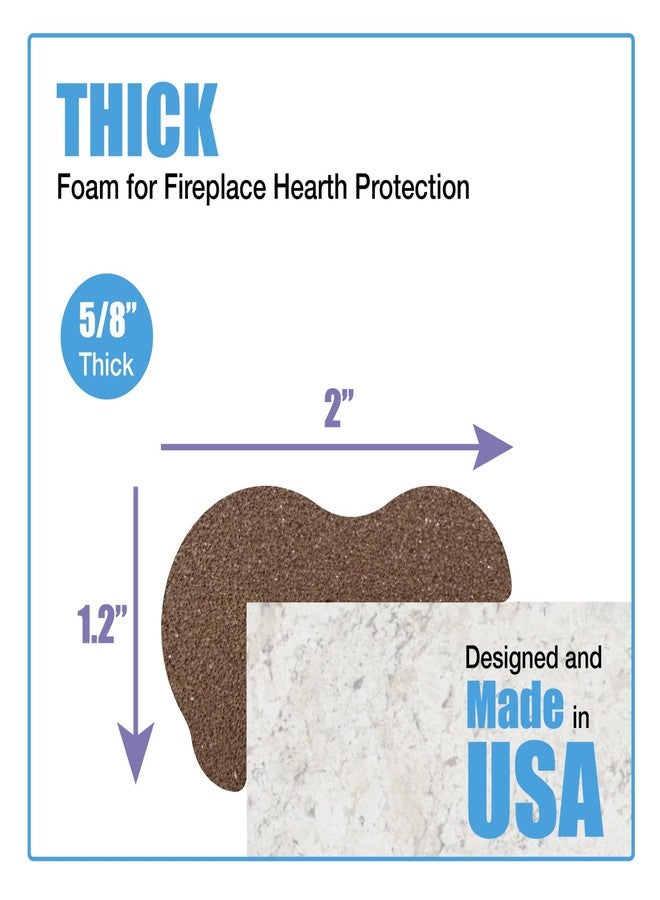 KidKusion Hearth Cushion | Made in USA | Brown | 8.33 Ft of Padding | Child Safety, Edge and Corner Guard, Babyproof Fireplace Bumper - Image 2