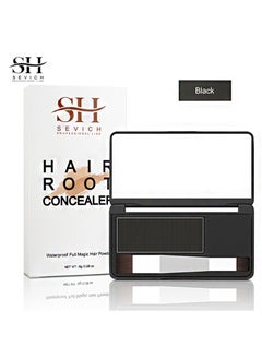 Hair Root Concealer，Hair Mascara Hairline Powder 8g Instantly Hair Root Touch Up for Thinning Hairline Cover Up Conceals Hair Loss Thin Hair Receding Hairline Shadow Filler For Men & Women (Black)