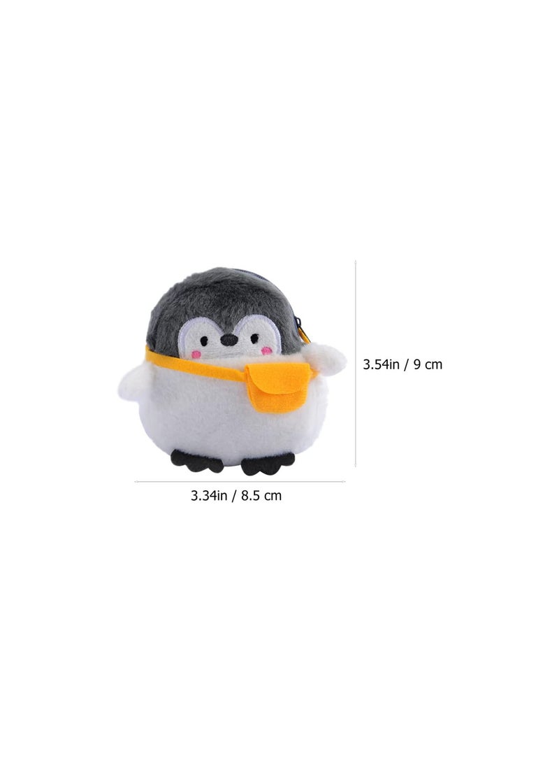 GGOOT 2pcs Kids Animal Purse Bag Plush Penguin Coin Wallets Coin Purse Casual Messenger Bag Handbags Makeup Bags for Teen Little Girls  - Image 2