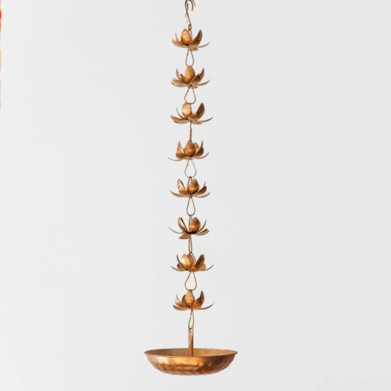 The EventSaga The EventSaga TLight 8 Lotus Candle Holder Stand Hanging Wedding Home Decorative 